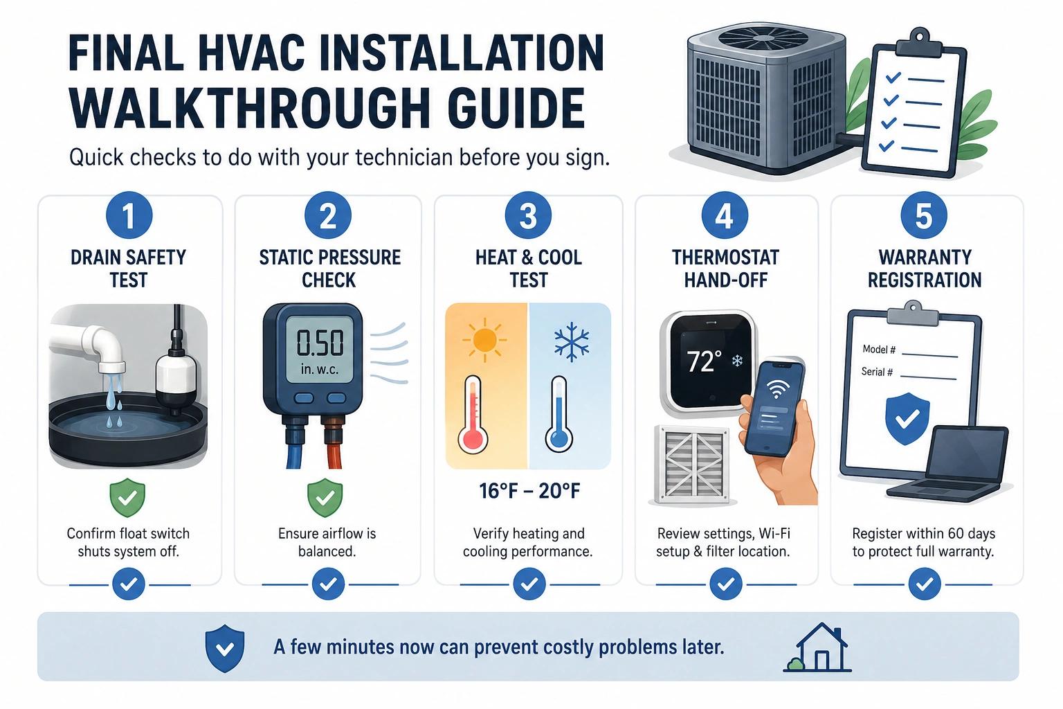 Final HVAC Installation Walkthrough Guide