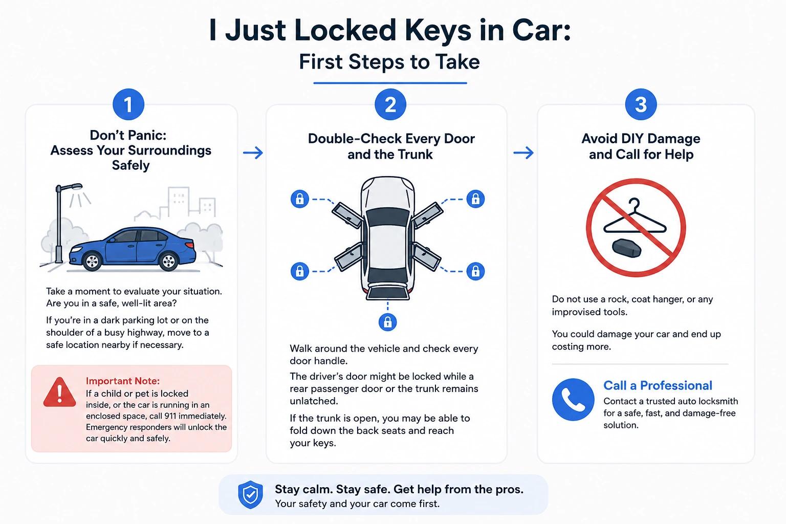 Locked Keys In Cars: Steps To Make