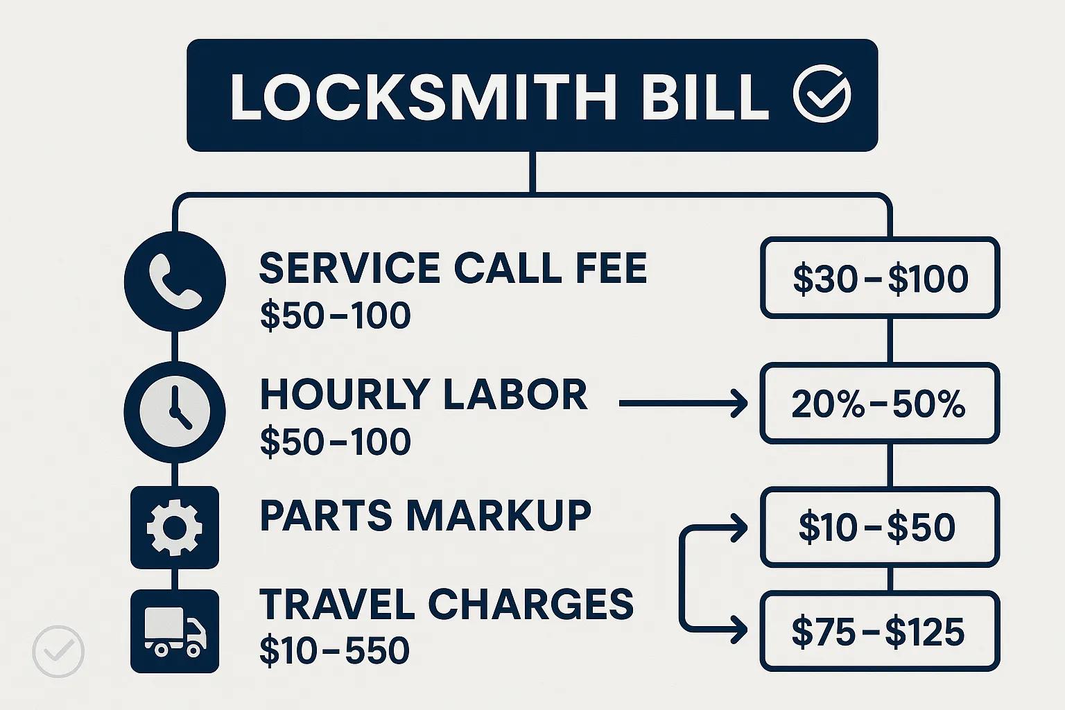 A comparison chart showing the price differences