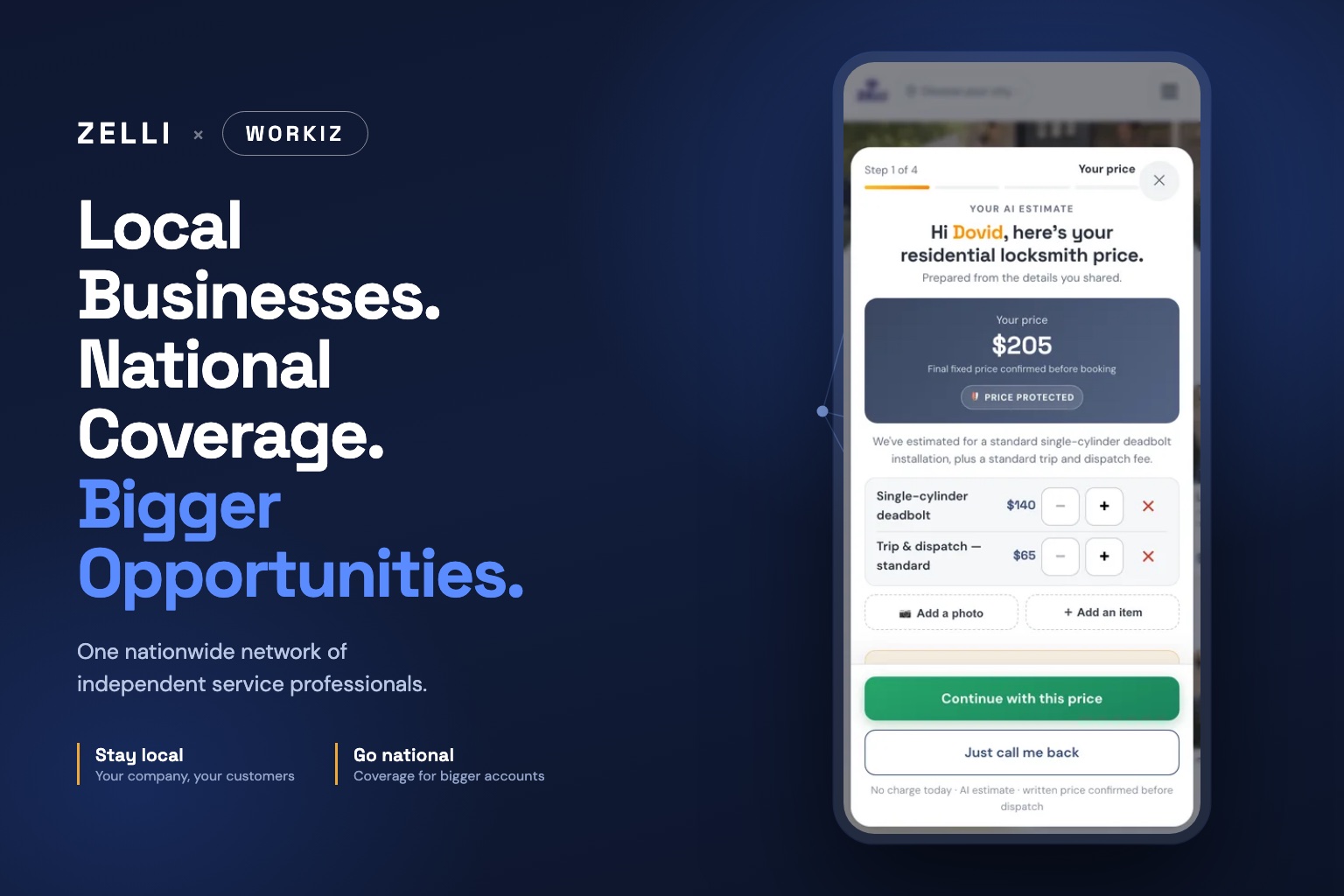 Local Businesses. National Coverage. Bigger Opportunities.