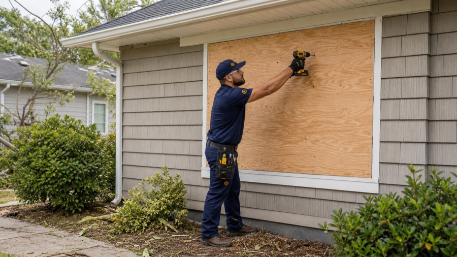 Window board-up