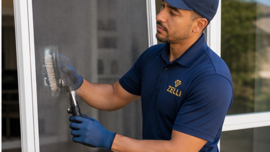 Screen cleaning & rehang