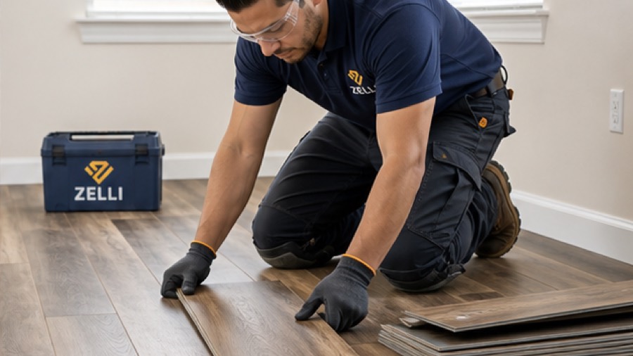 Vinyl plank flooring installation