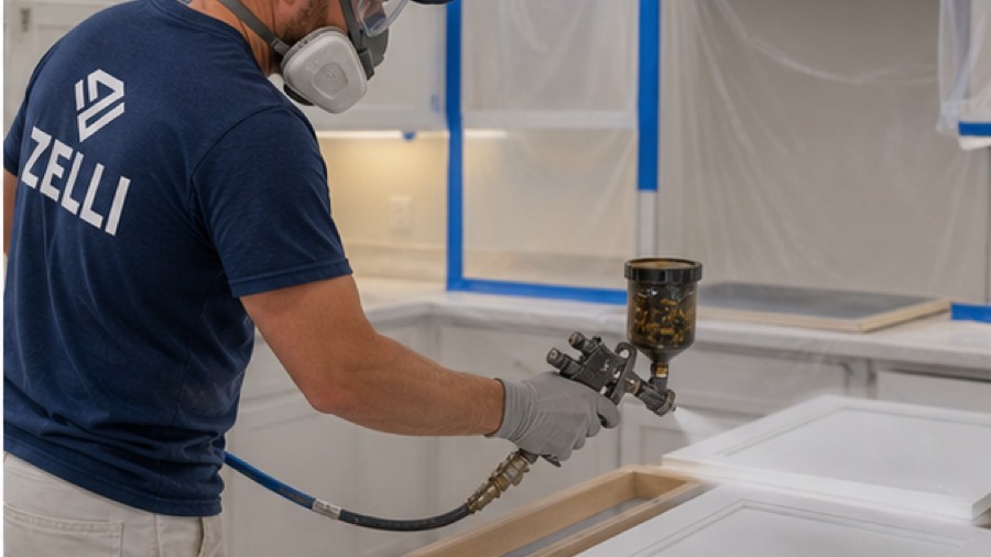 Kitchen cabinet painting