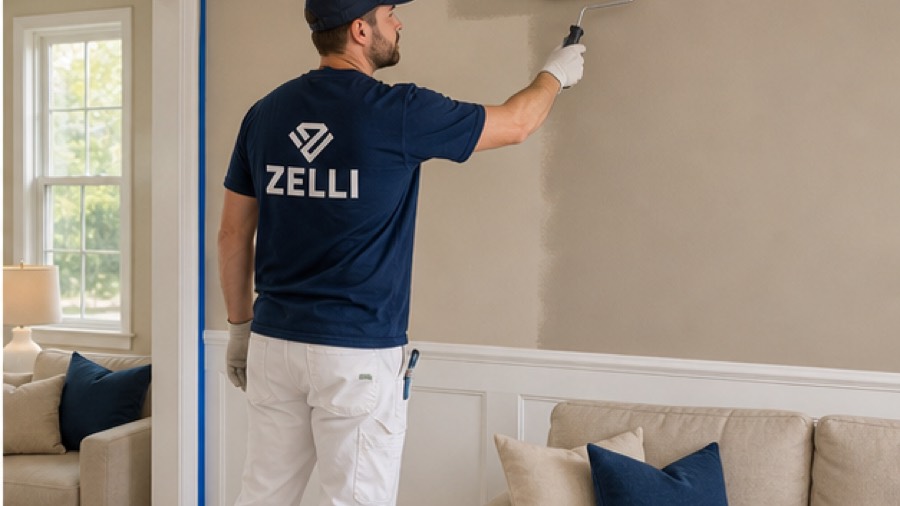 Interior wall painting