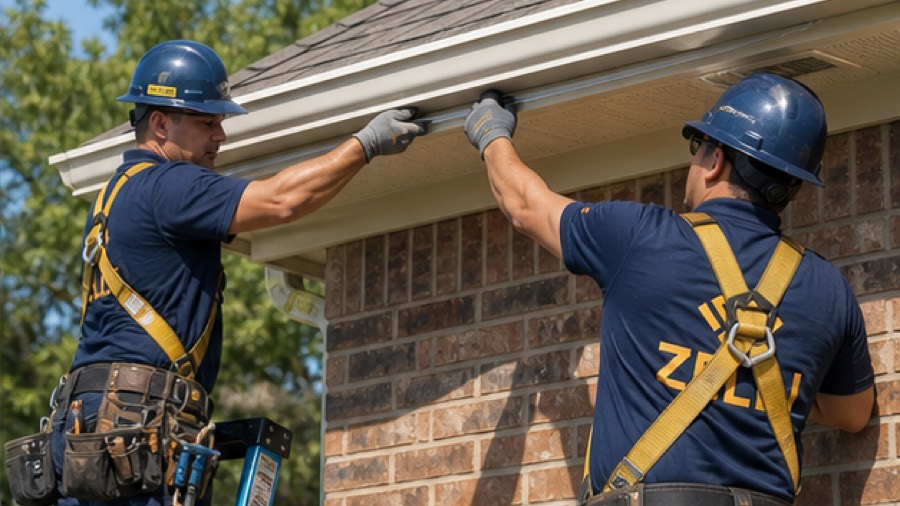 Seamless aluminum gutters